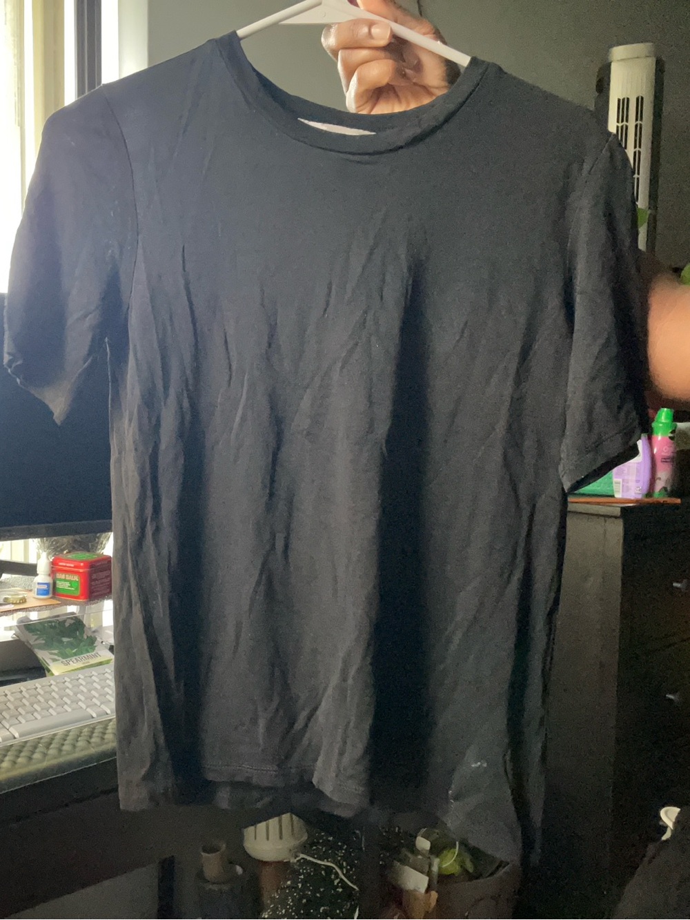 Forever 21 Black Short Sleeve Crew Neck Tee - Sorry for the wrinkles